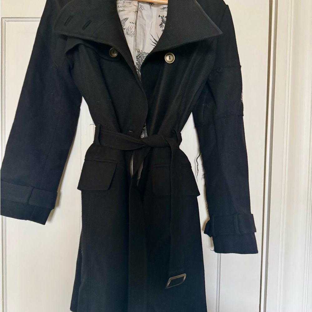 Women's Black Trench Coat